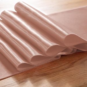 Chemins <span class=keywords><strong>de</strong></span> <span class=keywords><strong>table</strong></span> en satin or rose, 12 x 108 pouces, <span class=keywords><strong>chemin</strong></span> <span class=keywords><strong>de</strong></span> <span class=keywords><strong>table</strong></span> en soie satinée brillante, tissu lisse, <span class=keywords><strong>chemin</strong></span> <span class=keywords><strong>de</strong></span> <span class=keywords><strong>table</strong></span> décoratif pour mariage - Product Image 2