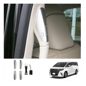 สำหรับโตโยต้า อัลฟาร์ด/เวลไฟร์ 40 ปี 2023 ชุดตกแต่งปุ่มสวิตช์ประตูไฟฟ้าแบบเลื่อน ที่วางแขนประตูด้านใน - Product Image 2