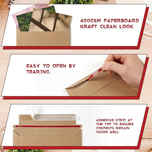 Sobres de Envío para Documentos Tamaño A4/A5, Bolsas de Papel Blancas Reforzadas y Gruesas, Ecológicas para Logística - Product Image 2