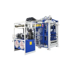 Mesin pembuat bata hidrolik otomatis mesin blok semen Paving Hallow Interlock mesin blok semen untuk dijual QT10-15