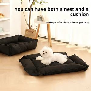 Luxury Rectangle-<strong>Shaped</strong> Waterproof Polyester <strong>Dog</strong> <strong>Bed</strong> <strong>Sofa</strong> Adjustable Portable Removable Washable XL All Seasons Use Mesh Packed - Product Image 3