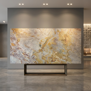 Revêtement mural extérieur en pierre mince stratifiée haute pression, aspect ardoise, disponible en formats 61x122cm et 122x244cm, blocs - Product Image 1