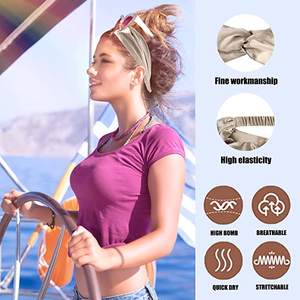 Vente en gros Bandeau de cheveux de luxe de haute qualité avec logo personnalisé Bandeau pour femmes 100% soie de mûrier Super lisse et doux - Product Image 3