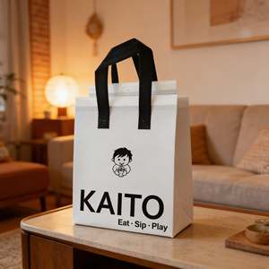 Sac isotherme pliable jetable en non-tissé avec doublure en aluminium pour pique-nique, produits de boulangerie, café, pour garder les aliments frais, vente en gros - Product Image 1