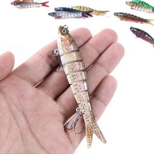 Fabbrica 3.94 pollici wobbler swimbait snodato con 3D richiamo occhi - Product Image 5
