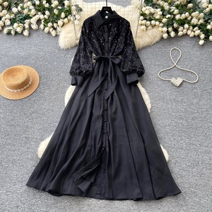 Robe élégante pour femmes, robe à manches longues, robe décontractée pour femmes - Product Image 6
