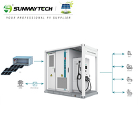 Sistema de Almacenamiento de Energía Solar Sunway de 120kw 240kw, Sistema de Carga Fotovoltaica ESS de 314ah con Gabinete para Baterías
