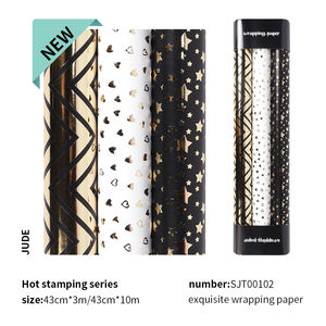 <b>Wrapping</b> <b>Paper</b> 43*300cm Factory Manufacturer Custom 80g <b>Paper</b> Birthday Valentine's Day Cartoon Glossy <b>Paper</b> Gift <b>Wrapping</b> - Product Image 4