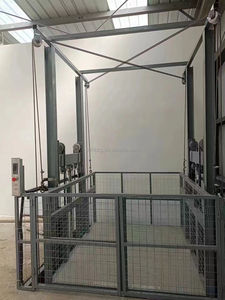 Ascensore Merci Personalizzato con Capacità 500kg-5000kg, Idraulico/Elettrico, <span class=keywords><strong>per</strong></span> Interni/Esterni, Montaggio a Parete, Tipo su Rotaia, Costruzione in Acciaio - Product Image 5