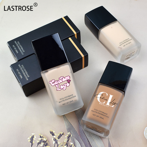 Maquillaje de piel oscura Corrector impermeable de larga duración Vegano Natural Etiqueta privada Líquido mate Cobertura completa Base líquida para la cara - Product Image 1