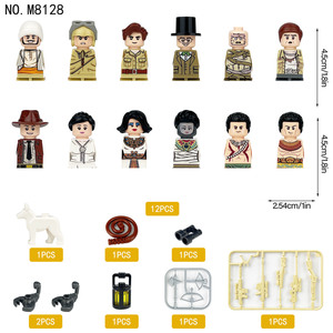 Mini Ww2 ufficiali di polizia medievali militari insegnanti di città dell'esercito medici coppie di figure di nozze costruzione di mattoni giocattoli - Product Image 4