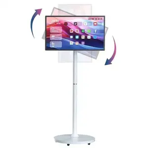 Televisore Smart Android da 21,5 Pollici con Schermo <span class=keywords><strong>Touch</strong></span> 1080p e Batteria, <span class=keywords><strong>Monitor</strong></span> <span class=keywords><strong>Portatile</strong></span> con Pannello Completamente Mobile e Ruote, Smart TV - Product Image 5