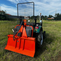 Winche Forestal OEM W55M para Tractor, Winche de Arrastre de Troncos con Enganche de 3 Puntos, Cadenas de Seguridad, Fuerza de Tracción de 55KN para Distribuidores en EE. UU.