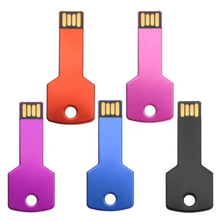 Özel anahtar şekil usb flash sürücü 4 GB, 8GB metal anahtar usb, promosyon hediye anahtar usb logo ile