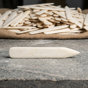 Custom Size High Quality Polished Bone <b>Folder</b> Creasing Tool Crafted from Organic Material for Paper Folding and Scoring Crafts - Product Image 1