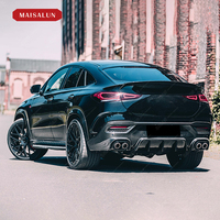 Harga pabrik langsung untuk BENZ GLE-class GLE63 Coupe Upgrade ke B gaya Body serat karbon Kit depan belakang Diffuser Spoiler