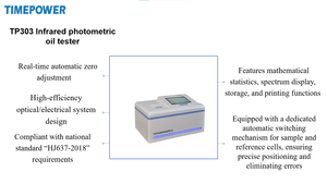 جهاز اختبار الزيت الضوئي بالأشعة تحت الحمراء من TIMEPOWER ، لون قائم بذاته ، يستخدم كمبيوتر التوصيل دون حاجة لمعيار - Product Image 3