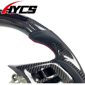 Volant de direction amélioré avec affichage LED de régime en fibre de carbone personnalisé pour l'intérieur de la voiture, pour Subaru Evolution EVO 10w WRX STI - Product Image 2