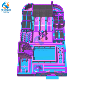 Nhà Máy bơm hơi khổng lồ người lớn công viên chủ đề <span class=keywords><strong>funbox</strong></span> với trượt lớn nhảy lâu đài khóa học trở ngại cho sân chơi giải trí ngoài trời - Product Image 1