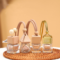 Bouteille vide suspendue de 10 ml pour parfum de voiture, diffuseur d'huiles essentielles, bouteille en verre écologique et recyclable, désodorisant pour mascara et perruques