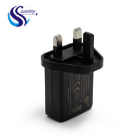 Uk 3pin Us Eu Kr Au Uk Plug Mobile Phone 5v 2.5a 1a 2a 2amp Usb Charger