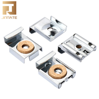 Clips pendentifs miroir à ressort Kit de fixation murale pince de plaque de Support pince fixe en verre