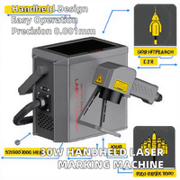 Machine de marquage laser à fibre portative refroidie par air Huike 20W pour le traitement des plaques signalétiques métalliques et des logos