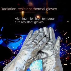 ถุงมืออลูมิเนียมฟอยล์ทนความร้อนสูงพิเศษ ขนาด 14 นิ้ว สำหรับงานโลหะและเตา  ขายส่งจากโรงงานโดยตรง ปรับแต่งได้ ทนทาน - Product Image 6