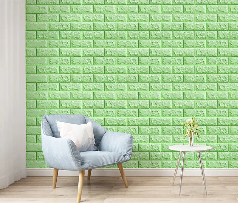 Papel de parede 3D autoadesivo para parede, papel de parede tijolo branco, preço de fábrica, adesivo de espuma
