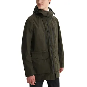 Parkas de estilo callejero para hombre, abrigo largo con capucha gruesa de talla grande, venta al por mayor - Product Image 1