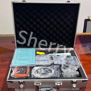 -40 ~ + 160 ℃ 3.6V pin thông minh kỹ thuật số chuyển đổi kẹp trên cảm biến chất lỏng nước thải siêu âm cầm tay đo lưu lượng - Product Image 4