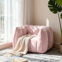 Canapé paresseux pour enfants en forme de citrouille, siège tatami individuel doux, petit fauteuil portable pour la maison, la chambre et la salle de jeux