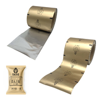 Rollo de película de plástico termosellado laminado impreso Digital personalizado rollo de película de embalaje de alimentos de galletas de caramelo rollo de película de bolsita de papel de aluminio
