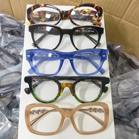 Déstockage d'usine, fabricants de gros de haute qualité, lunettes optiques en acétate faites à la main, grandes tailles, montures épaisses
