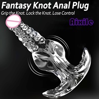 Plug anal d'entraînement avec nœud, plug anal tentaculaire portable, dilatateur anal conique, masseur de prostate fantaisie, jouet pour point G, masturbation