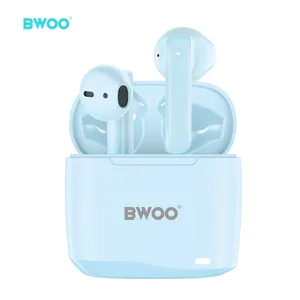 Bwoo 2024 New TWS Đúng Không Dây Stereo Earbuds Tùy Chỉnh Không Thấm Nước Hifi Tai Nghe Tai Nghe