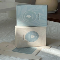 Boîte d'emballage de savon écologique avec logo personnalisé, fenêtre, boîte à rabat blanc, carton blanc, assemblage facile, boîte de savon artisanale