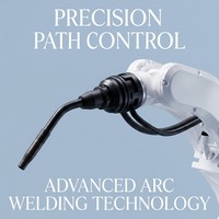 Bras de robot de soudage industriel à grande vitesse, charge utile de 10 kg, portée de 2050 mm, bras robotisé à 6 axes pour l'automatisation précise du soudage à l'arc