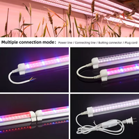 Lampu LED T8 120cm 30W, Dapat Diredupkan, Spektrum Penuh, untuk Tanaman Indoor, Perkecambahan, Pertumbuhan Vegetatif & Berbunga, Komersial