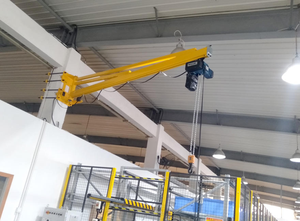 Mesin derek <span class=keywords><strong>Jib</strong></span> pemasangan dinding Harga terbaik 500kg 1ton 2ton 3ton peralatan pengangkat listrik menampilkan rotasi listrik bantalan Motor - Product Image 6