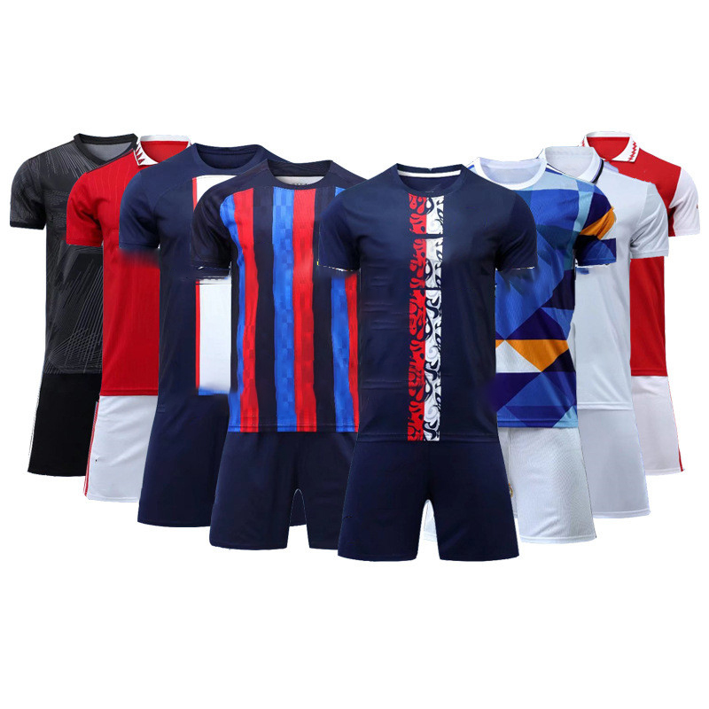 22-23 Горячая Распродажа, индивидуальная качественная тренировочная одежда для мужчин и женщин, поглощающая пот футбольная майка