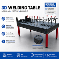 Nouvelle table de fabrication industrielle, poste de soudage 3D, construction en acier Q355, aucune électricité requise pour le serrage et le positionnement