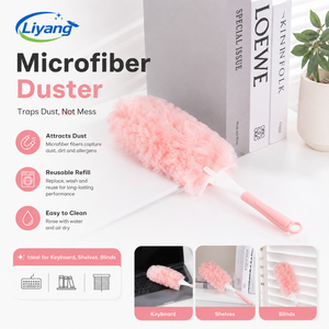 Recharges de dépoussiéreur électrostatique en microfibre personnalisées OEM compatibles avec les chiffons de dépoussiérage jetables <span class=keywords><strong>Swiffer</strong></span> avec poignée en plastique - Product Image 3