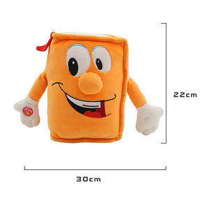 Venta al por mayor <span class=keywords><strong>libro</strong></span> <span class=keywords><strong>de</strong></span> dibujos animados muñeco <span class=keywords><strong>de</strong></span> peluche Super suave juguete abrazando almohada técnica bordada PP algodón para aliviar <span class=keywords><strong>el</strong></span> estrés - Product Image 3