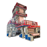 Machine de soufflage de film LDPE IBC à trois couches haute vitesse et haute qualité DB Machine avec mesure d'épaisseur et moteur AC à économie d'énergie