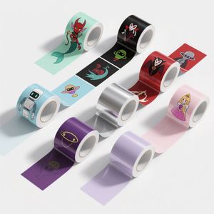 Waterproof Custom Self Adhesive Vinyl <b>Logo</b> Design Printed <b>Sticker</b> Oval Label for Packing - Product Image 4