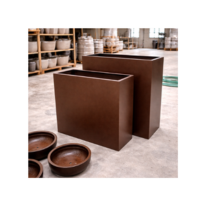 Pots de jardin en fibre de verre durables, légers, écologiques, sculptés à la main, personnalisés, OEM ODM, bon prix - Product Image 1