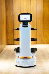 Tablero automático Micity de alta calidad 2025 y <span class=keywords><strong>Robot</strong></span> de entrega de comida para gatos, <span class=keywords><strong>camarero</strong></span>, <span class=keywords><strong>Robot</strong></span> humanoide comercial con IA - Product Image 2