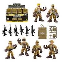 24 Figurines d'action pour hommes de l'armée de 4 couleurs-Assembler des jouets de soldat avec des armes pour les enfants de 3 ans et plus