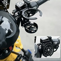 Support de tasse universel pliable en ABS pour moto, fixation rapide à une touche, pince réglable pour guidon, pour scooters, cruisers, touring